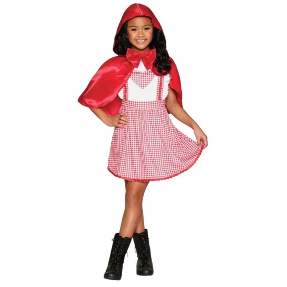 NWT Sweet Red Riding Hood Storytime Costume with Hooded Red Cape Girls’ Small